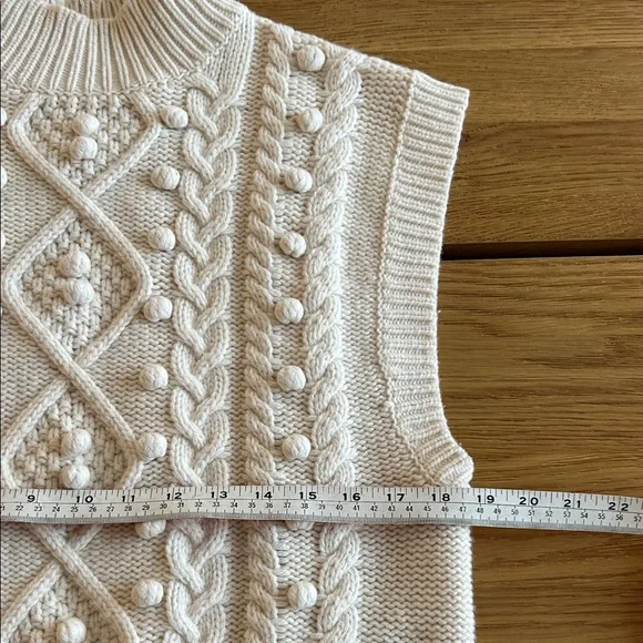 Wilfred Cable Knit Sweater Vest - Picture 7 of 8